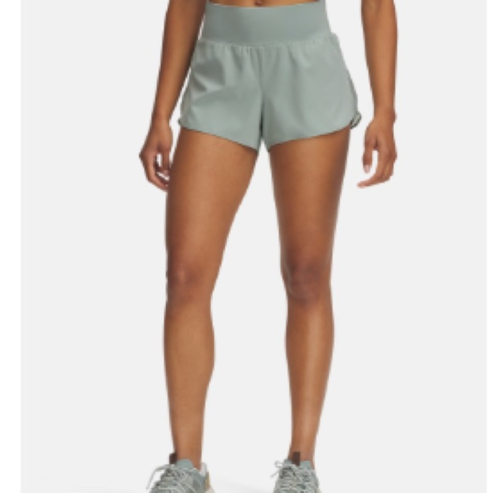Women’s Under Armour Launch Pro 3”  Sage Green Running Shorts, Small